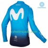Cykeltrøje Vinter 2018 Movistar Team N001